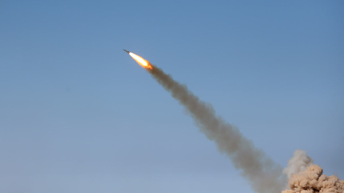Запуск ракеты ПВО