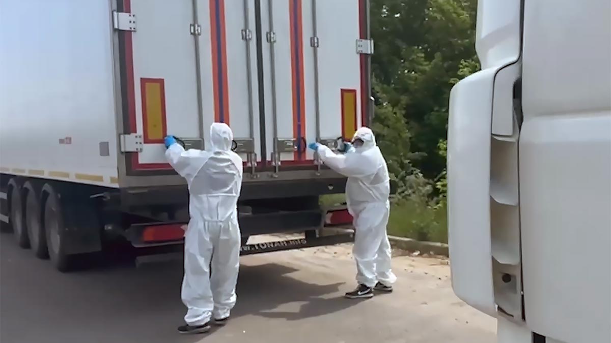 Россия доставила к месту обмена первую часть погибших украинских военнослужащих.