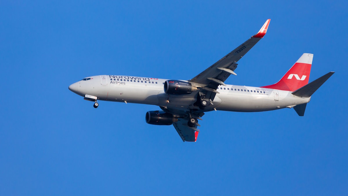 Самолёт авиакомпании Nordwind Airlines
