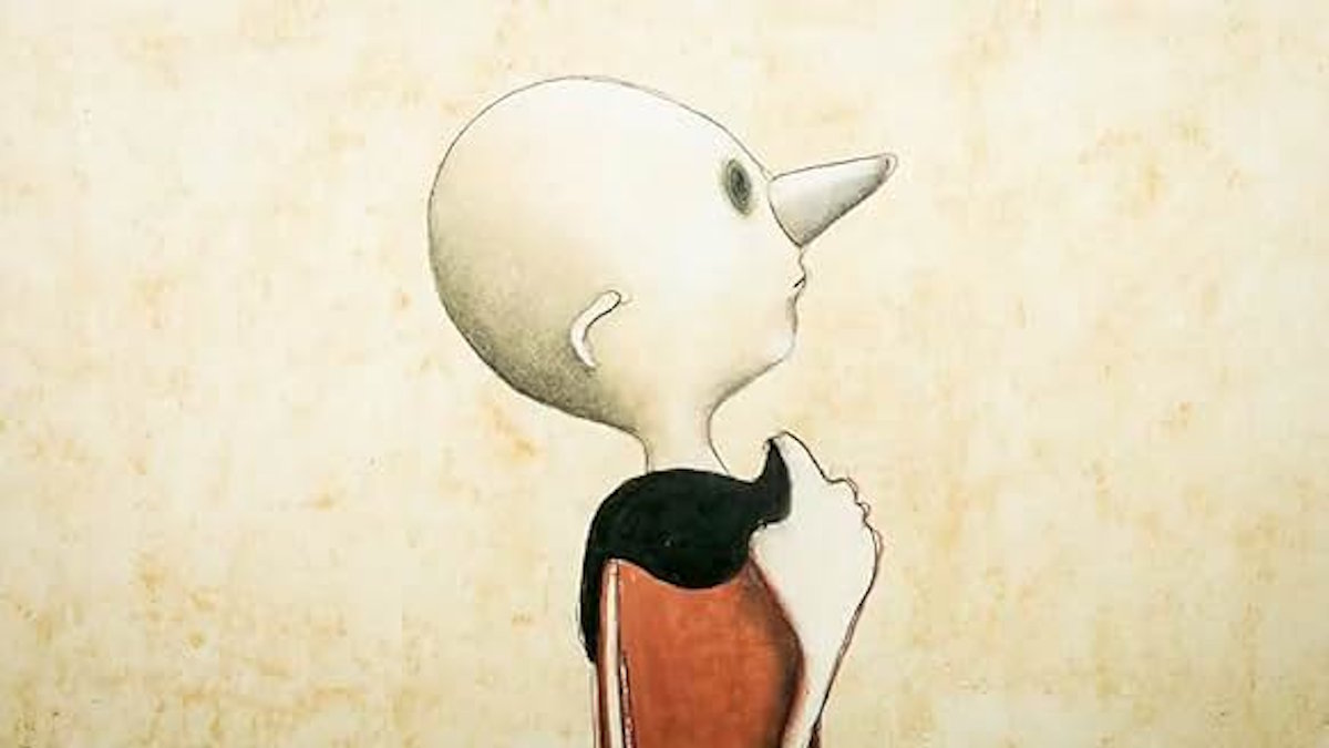 Кадр из мультфильма "The Puppet and the Whale" ("Il burattino e la balena")