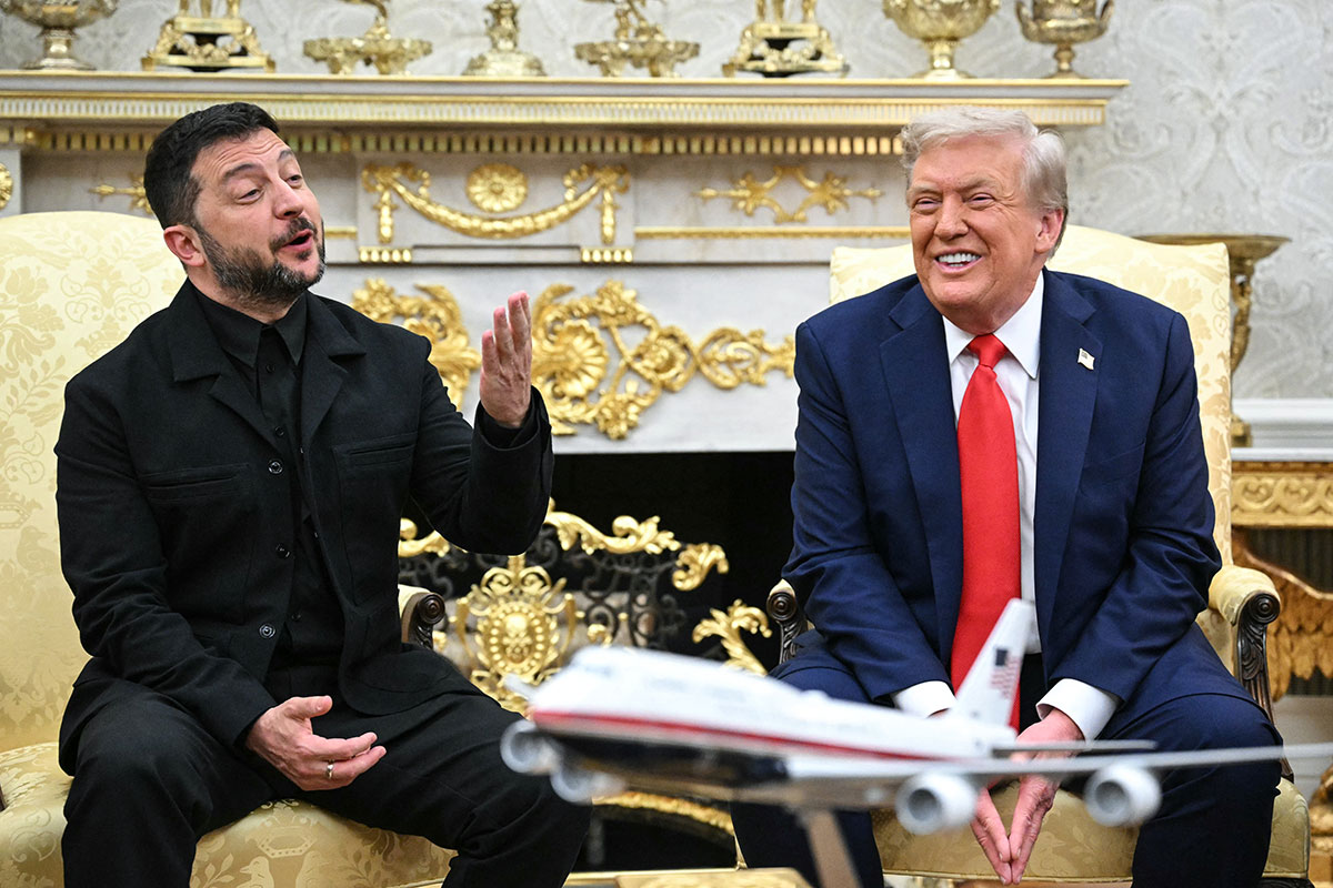 Президент Украины Владимир Зеленский и президент США Дональд Трамп в Белом Доме