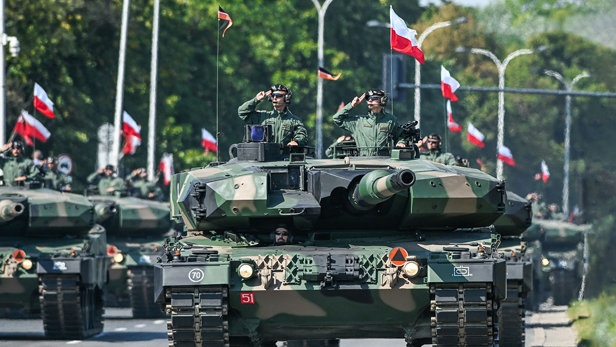 Танки Leopard 2PL в Польше