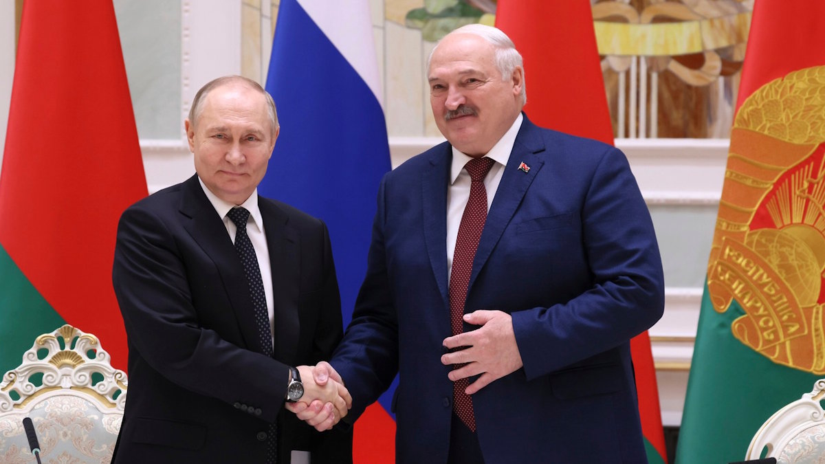 Президент России Владимир Путин и президент Белоруссии Александр Лукашенко (архивное фото)