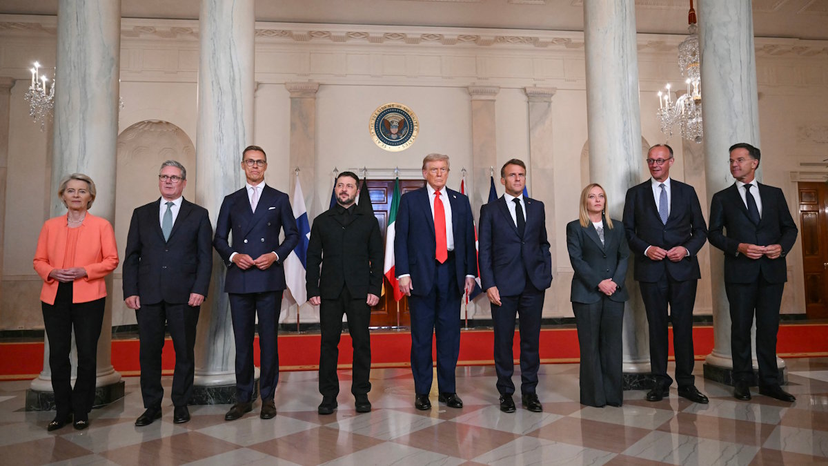 Встреча президента США Дональда Трампа с Владимиром Зеленским и европейскими лидерами в Вашингтоне