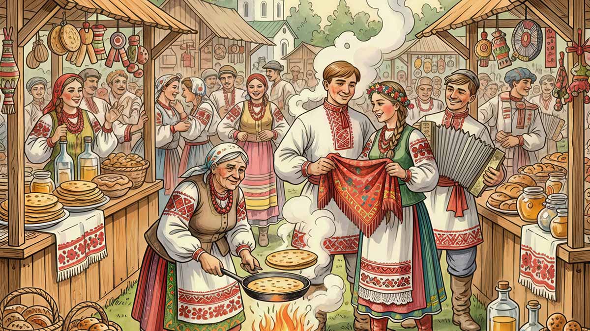Иллюстрация к повести Николая Гоголя «Сорочинская ярмарка» из цикла «Вечера на хуторе близ Диканьки»