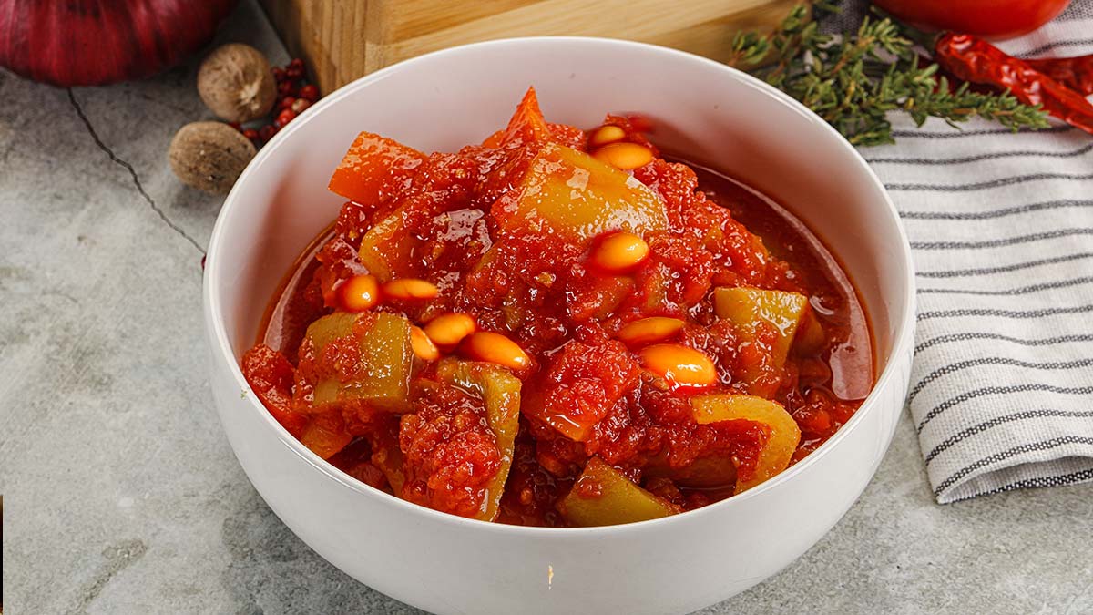 Лечо с фасолью: рецепт