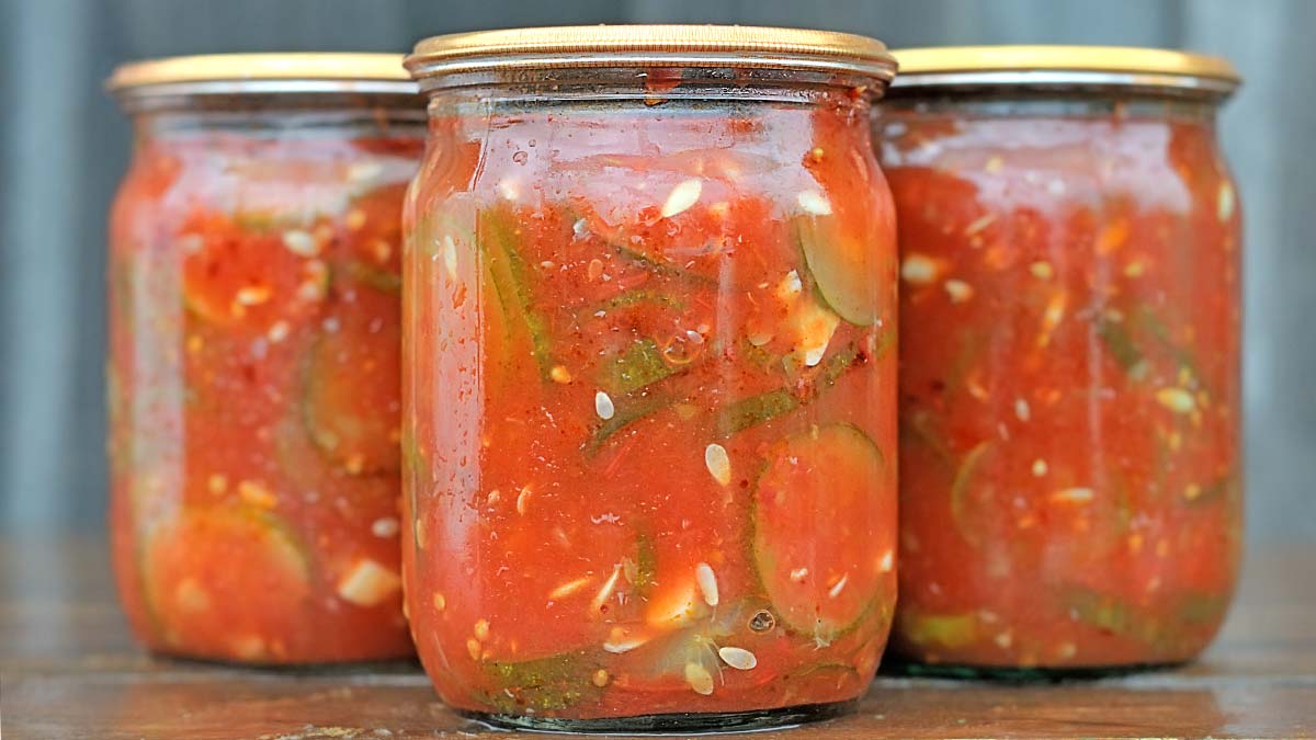 Лечо с огурцами на зиму