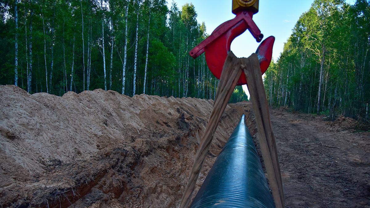 Строительство газопровода