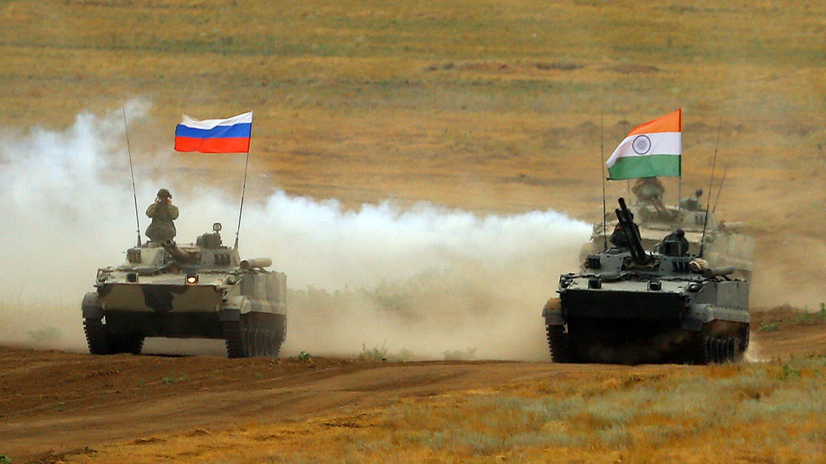 Начались учения ВС России и Индии