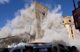 В Риме во время реставрации частично обрушилась средневековая башня Конти