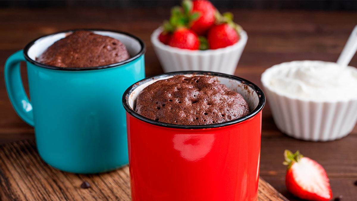 Шоколадный брауни в микроволновке в кружке за 5 минут