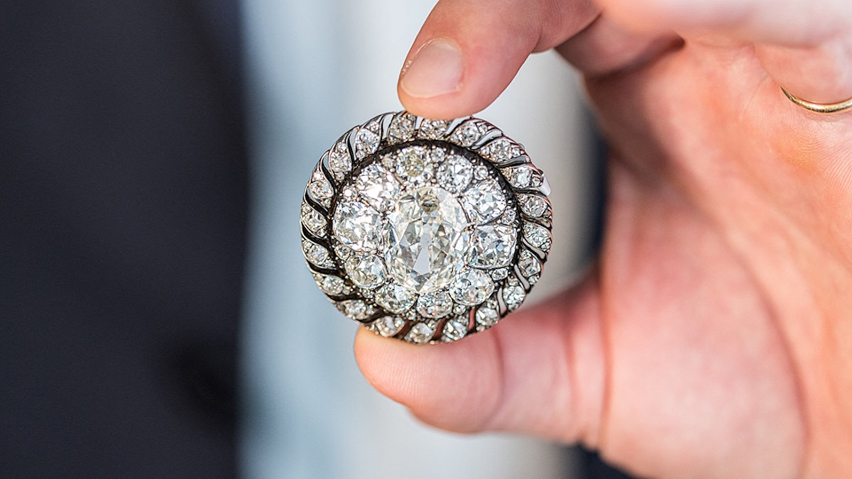 Бриллиантовая брошь, принадлежавшая императору Франции Наполеону I