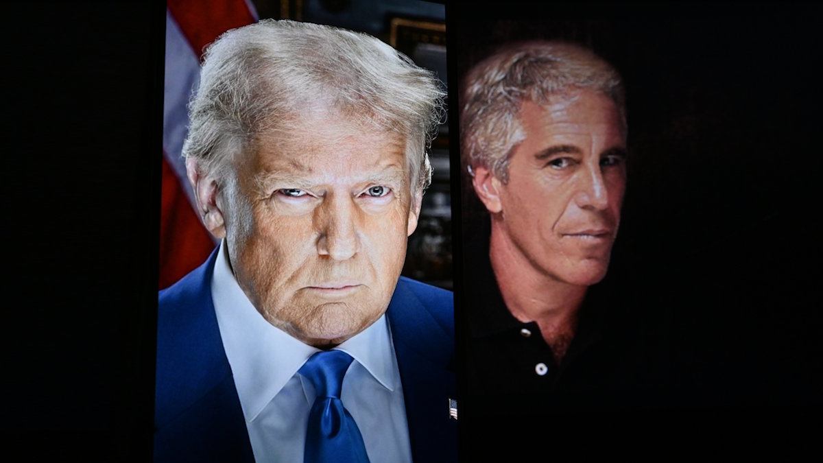 Президент США Дональд Трамп и Джеффри Эпштейн (иллюстрация)