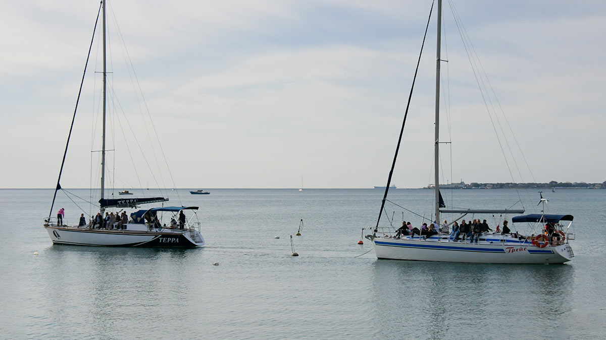 Парусные яхты в Черном море