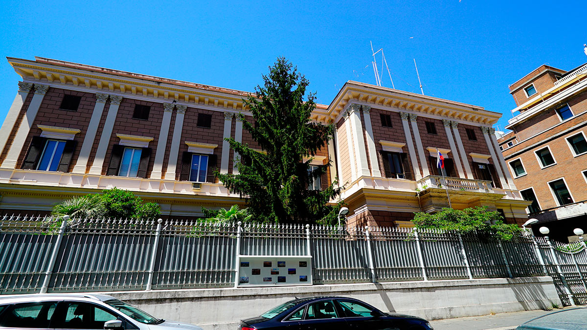 Здание посольства РФ В Италии