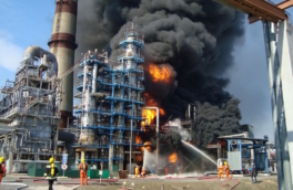 В Белоруссии вспыхнул пожар на НПЗ