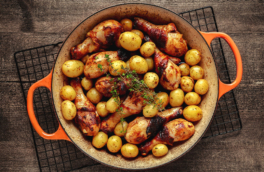 Беби-картофель с курицей в духовке: ароматное и вкусное блюдо, которое съедается моментально