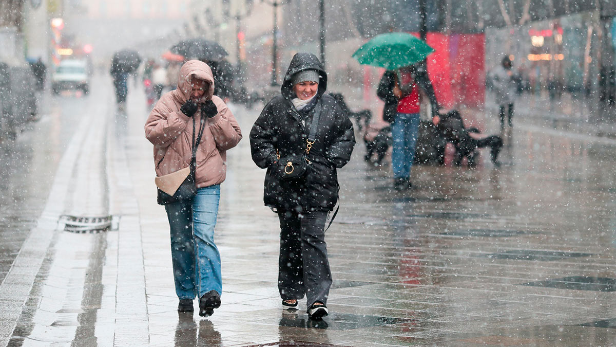 Снег с дождем ожидается в Москве в предстоящую субботу