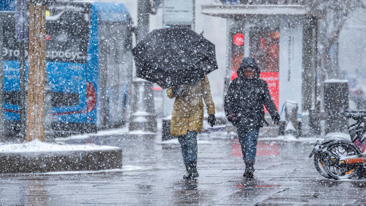 Снегопад в Москве