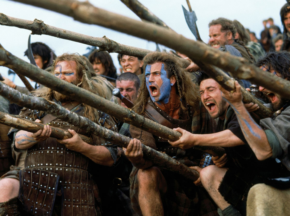 Мел Гибсон "Храброе сердце" 1995