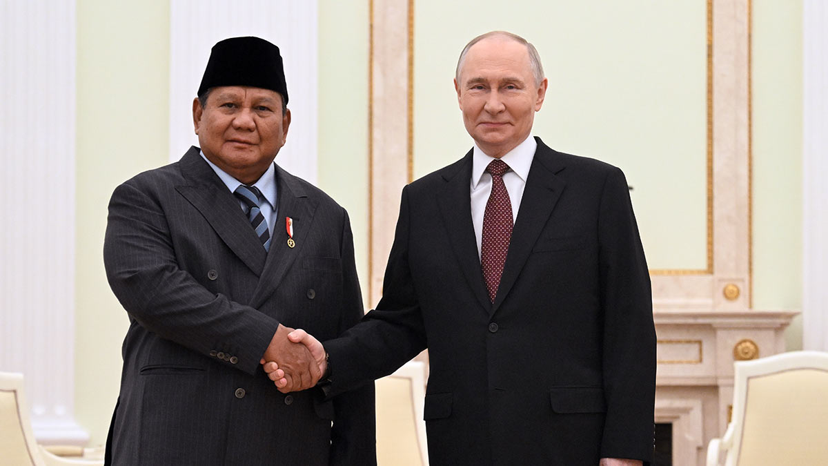 Президент РФ Владимир Путин и президент Индонезии Прабово Субианто