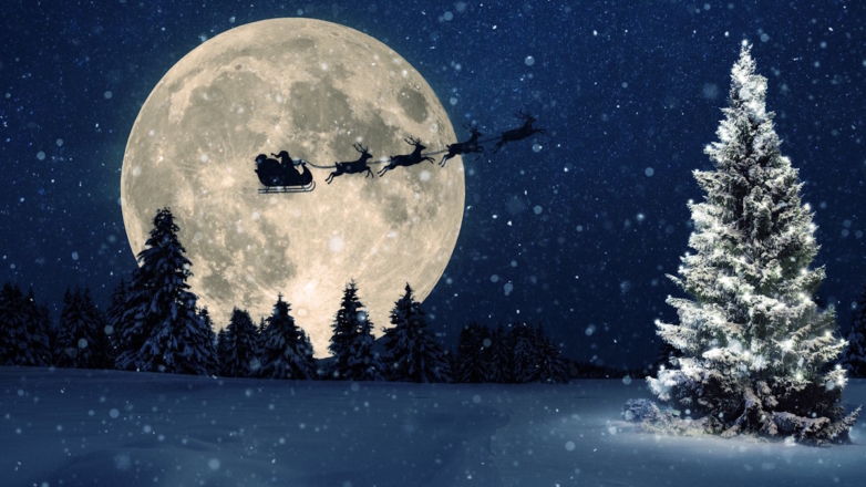 Полет саней Санта-Клауса начали отслеживать в прямом эфире