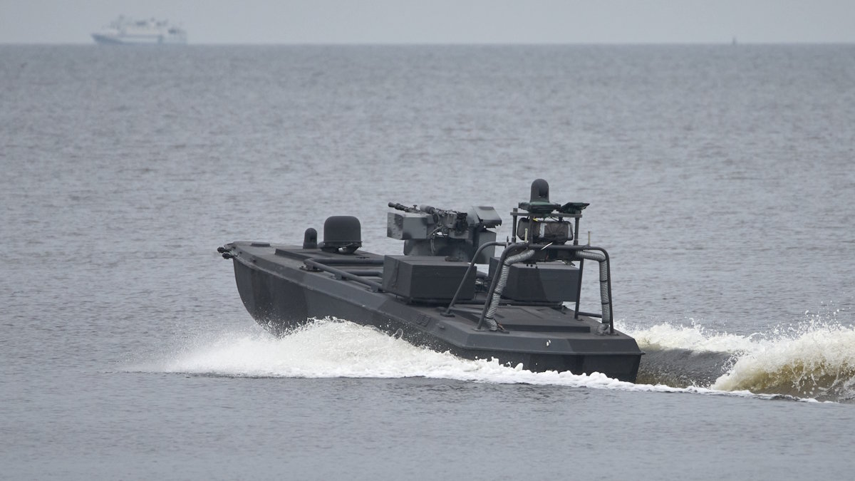 Украинский надводный дрон "Sea Baby" (архивное фото)