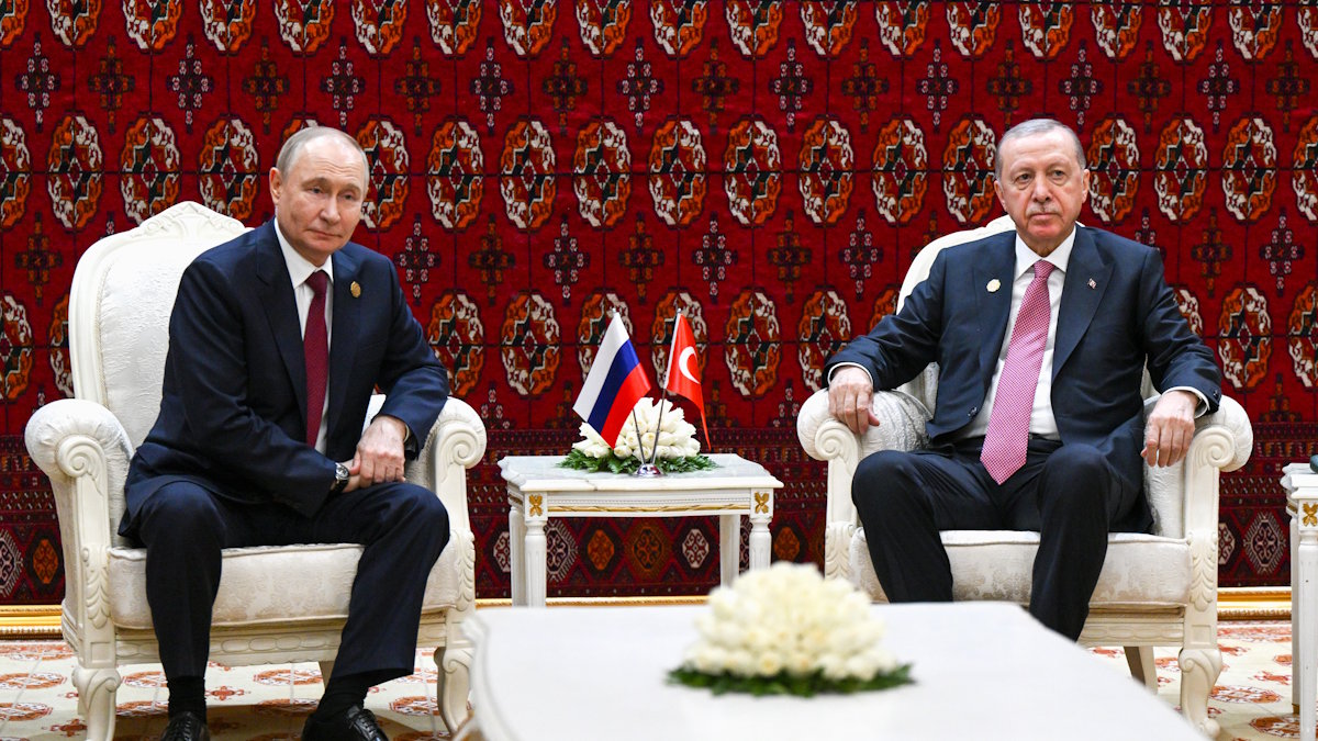 Президент России Владимир Путин и президент Турции Реджеп Тайип Эрдоган