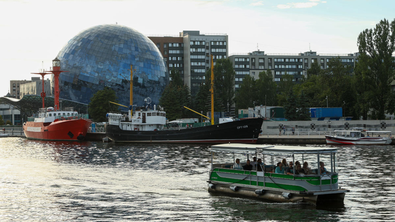 Корпус-шар Музея Мирового океана в Калининграде откроют в августе