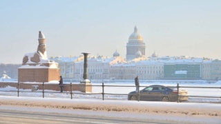 Высота снежного покрова в центре Петербурга достигла 26 см