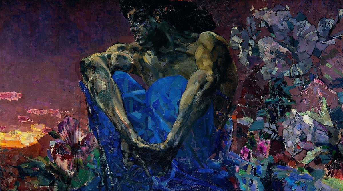 Картина Врубеля «Демон сидящий»