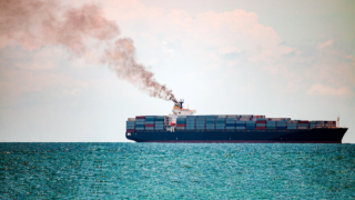 В Ормузском проливе горит грузовое судно