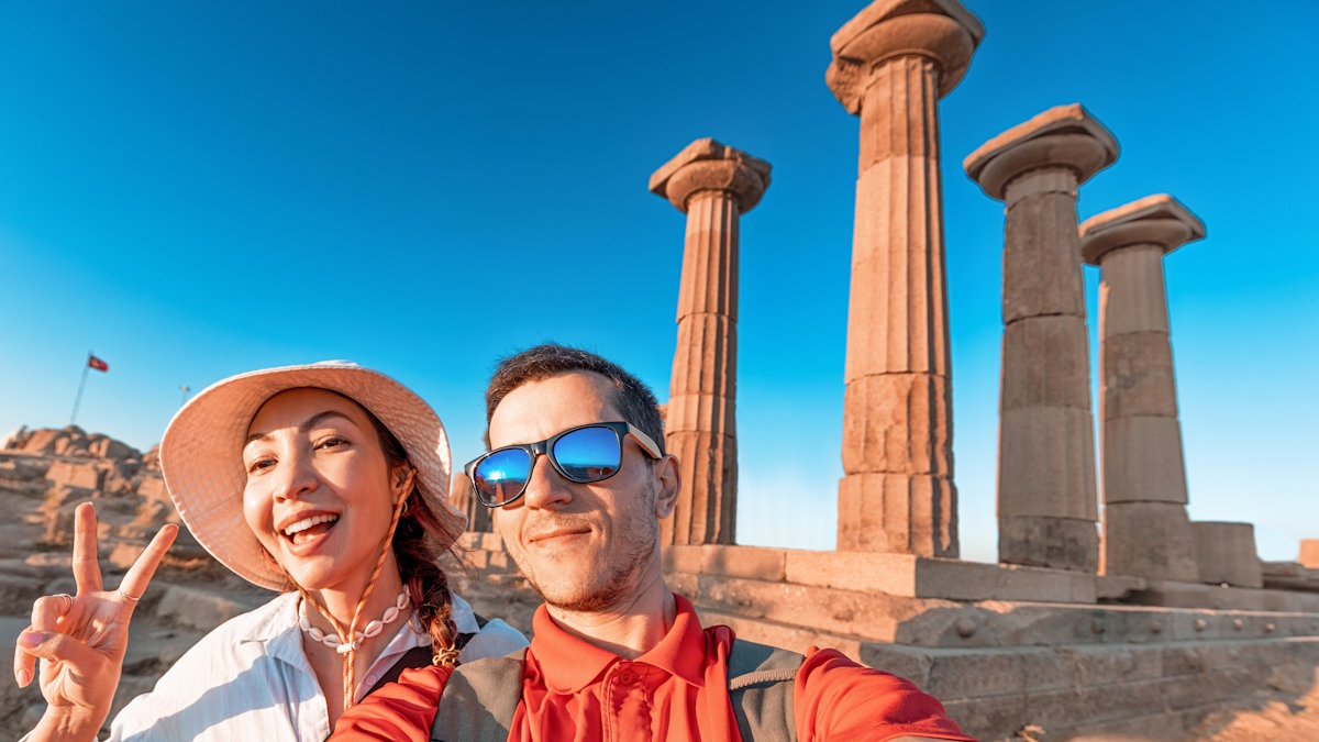 Храм Афины в городе Ассос, Турция