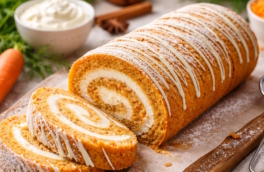 Пеку его к чаю за 15 минут: рецепт сочного морковного рулета с кремом из белого шоколада и сливок, который всегда выручает