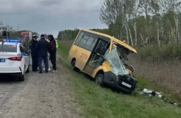 Автобус с детьми попал в ДТП под Омском