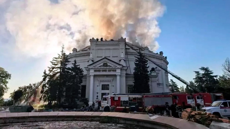 Панораму обороны Севастополя почти полностью уничтожил пожар после атаки БПЛА