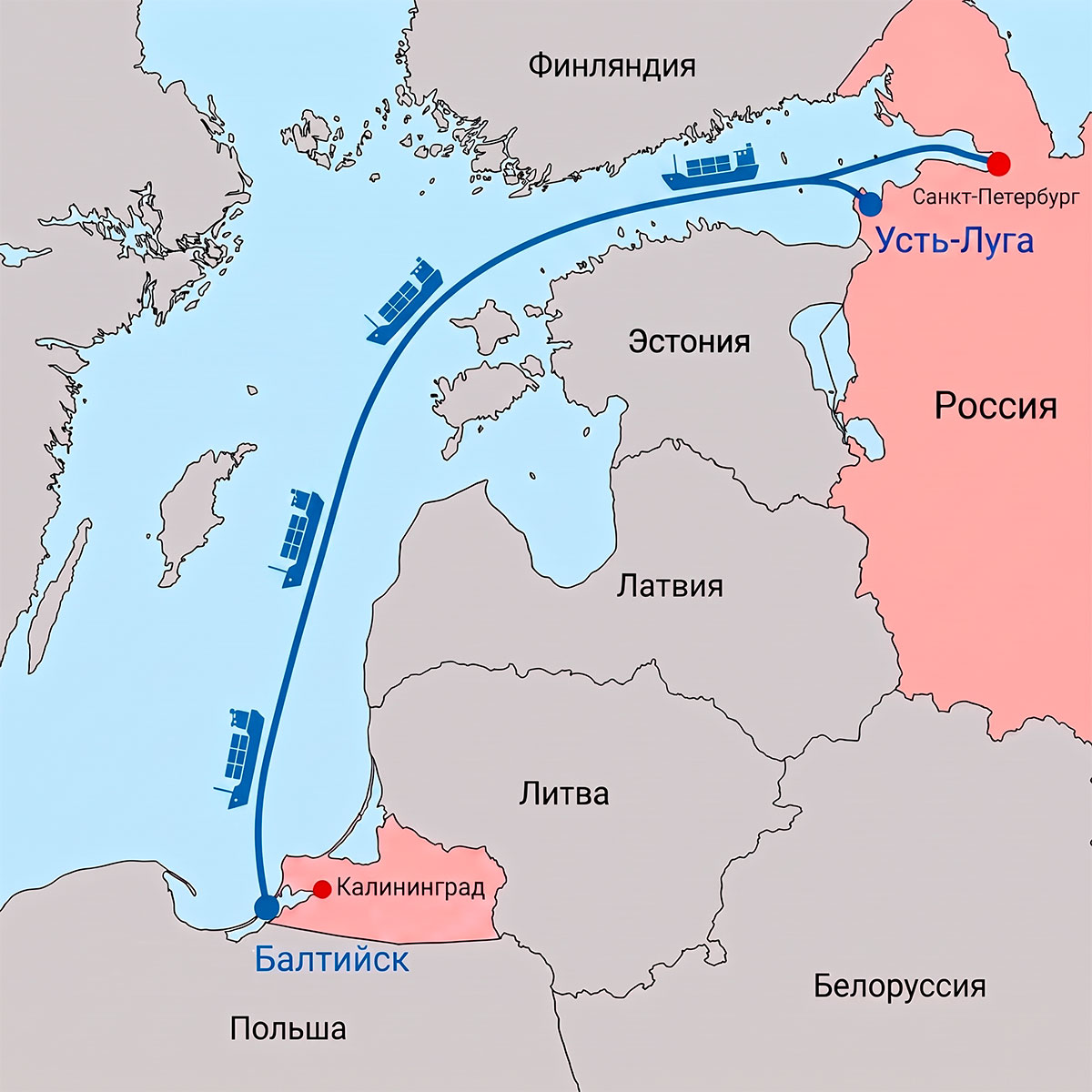 Карта Балтики
